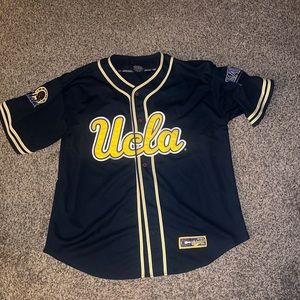 Vintage  Colosseum NCAA UCLA Bruins Men's Black Baseball Jersey Size XXL